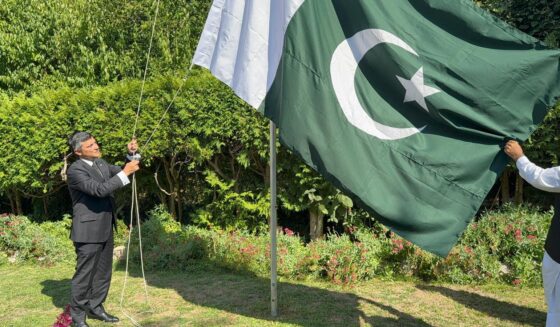 سفارتخانہ پاکستان سوئٹزرلینڈ میں پاکستان کے 79 ویں یوم آزادی کی پروقار تقریب۔سید علی جیلانی۔،۔