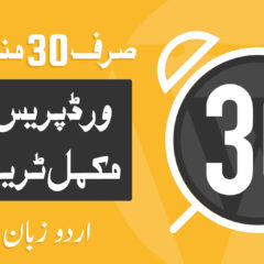 ورڈپریس کی مکمل ٹریننگ اردو زبان میں