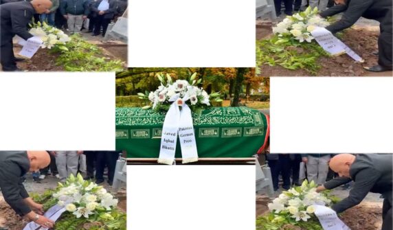 ۔،۔جاوید اقبال بھٹی کو  جرمنی کے شہر سٹٹگارٹ سنڈل فنگن  میں سپرد خاک کر دیا گیا۔نذر حسین۔،۔
