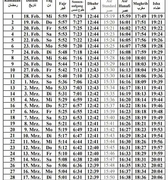 ۔،۔ رمضان المبارک کی آمد آمد ہے۔رمضان کمیٹی کی طرف سے ٹائم ٹیبل جاری۔ نذر حسین۔،۔