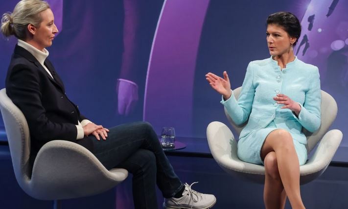 ۔،۔ ستاون57 سالہ  (ساحرہ واگن کنچٹ)  Sahra Wagenknechtکا امریکا اور اسرائیل کے خلاف بیان۔ نذر حسین۔،۔